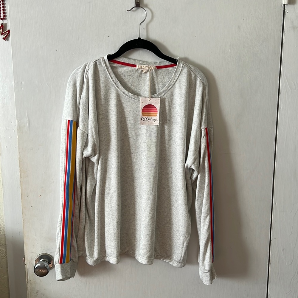 NWT PJ Salvage Sun Out knit long sleeve top XL